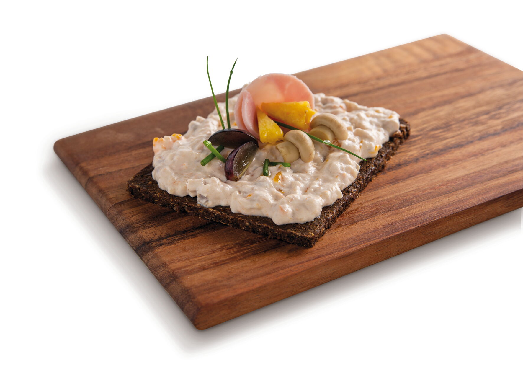 Brotaufstrich Geflügel mit Champignons und Schinken - Garniervorschlag