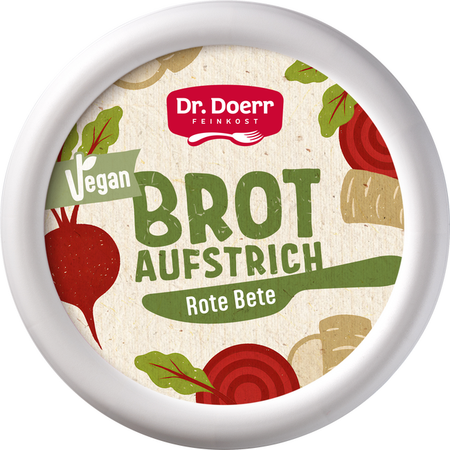 Dr. Doerr veganer Brotaufstrich Rote Bete - Produktabbildung