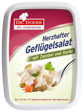 Dr. Doerr Herzhafter Geflügelsalat mit Zwiebel und Gurke - Produktabbildung